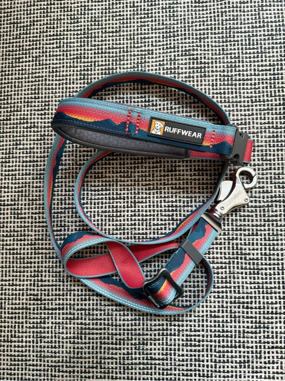 Ruffwear Crag Polyester Reflective Traffic-Handle Dog Leash Alpine Dusk, 6-ft